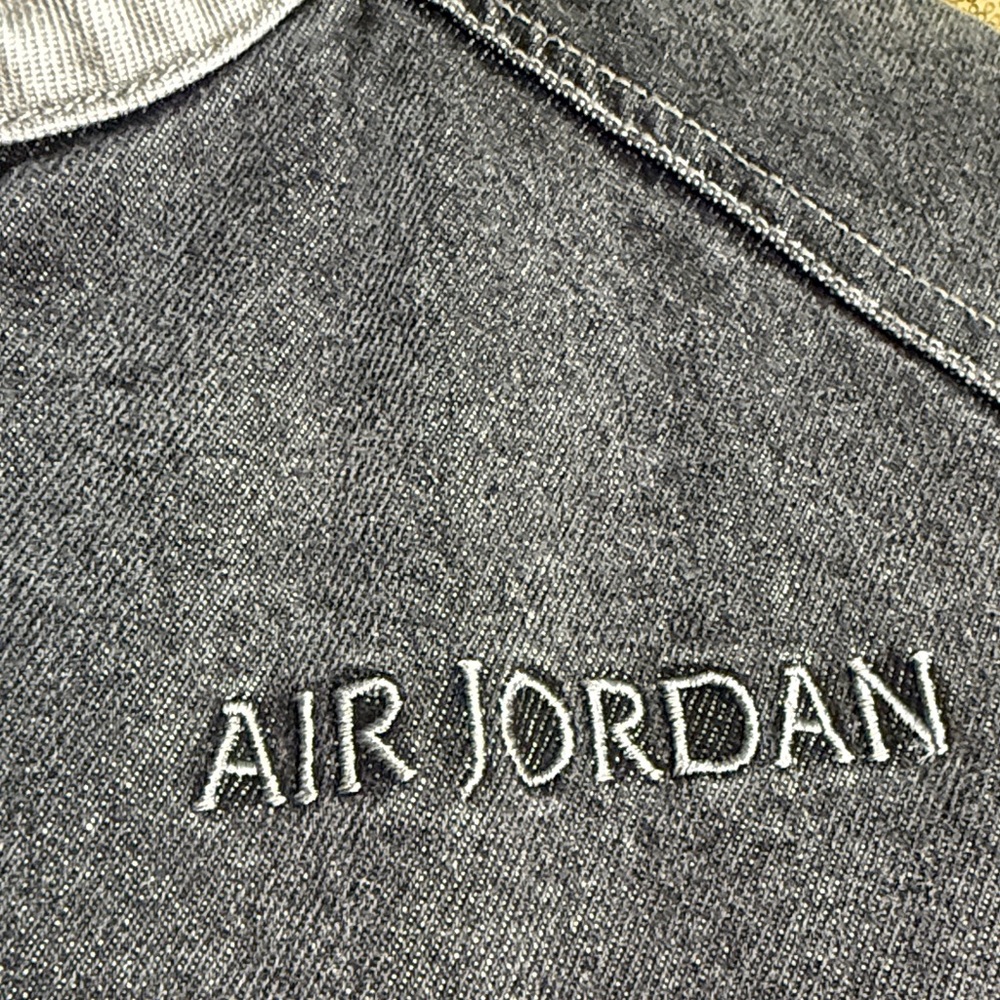 Nike Air Jordan Women's Moto Jacket black/Flat and pewter/gray colorway - Picture 3 of 16